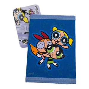 Power Puff Girls Trifold Blue Wallet Card Holder - Picture 1 of 3