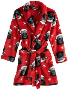 Star Wars Darth Vader Christmas Holiday Bath Robe Pajama Boy Size 8 10 - Picture 1 of 1