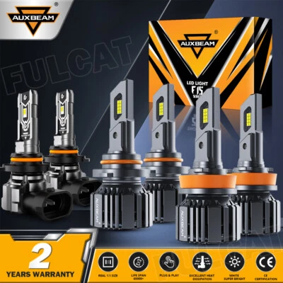 For Cadillac SRX 2010-2016 AUXBEAM Canbus LED Headlight High/Low/Fog Light White - Image 1 of 4