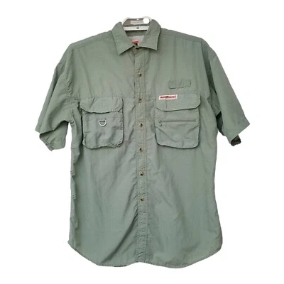 Hook & Tackle Mens Medium Vented TFG Shirt Cargo Technical Fishing Gear Pockets Foto 1 de 4