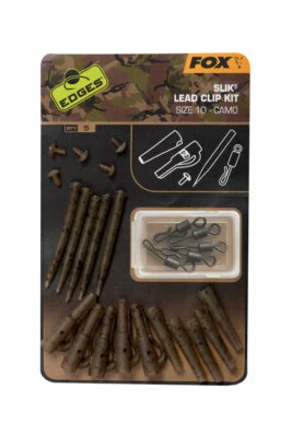Fox Edges Camo Slik Lead Clip Kit Sz 10  CAC779  Karpfen angeln Montage - Bild 1 von 2