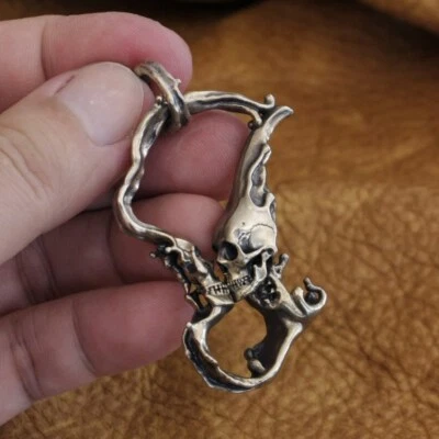 Cuproníquel Besando Calavera Amor Para Siempre Colgante Motociclista Punk Joyería CP269A Foto 1 de 4