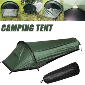 Ultralight Camping Tent One Person Outdoor Tent Shelter Sleeping Bag Backpacking - Picture 1 of 14
