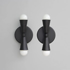Mid Century Modern - Bathroom Vanity - Wall Sconce Matte Black - Industrial Lamp