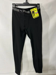 Puma Men’s Small Heavyweight Base layer Fleece Pant NEW Black Ultra Soft - Picture 1 of 3