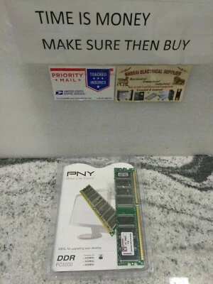 PNY (1 GB) PC Desktop Memory  DDR PC3200 / 400/333/266MHZ (MD1024SD1-400) (5D1UP - Image 1 of 4