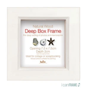 Innova Editions 3x3" Caja Profunda Blanca Sombra/Marco de Foto (PI02369) - Imagen 1 de 1