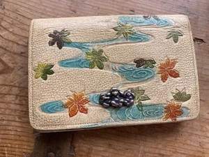 Vintage Japanese Purse Clutch Leather - Picture 1 of 9