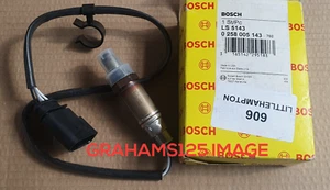 LAMBDA SENSOR PRE CAT FITS AUDI SEAT SKODA VW BOSCH 0258005143 - Picture 1 of 3