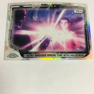 2021 Topps Star Wars Chrome Legacy Base Refractor #127 Ezra Bridger - Picture 1 of 2