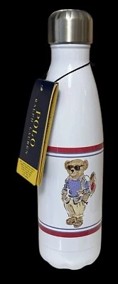 Polo Ralph Lauren Polo Bear Graphic Stainless Steel 500ML Water Bottle NEW - Image 1 of 4