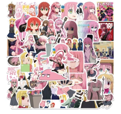 BOCCHI THE ROCK! Aufkleber Wasserdicht Zum Selbermachen Laptop Tasse Graffiti Decal 50 Stück Geschenk - Bild 1 von 4