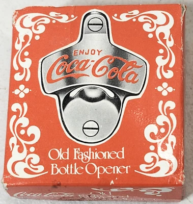 Coca-Cola Old Fashioned Wall-Mount Bottle Opener NIB - Image 1 of 4