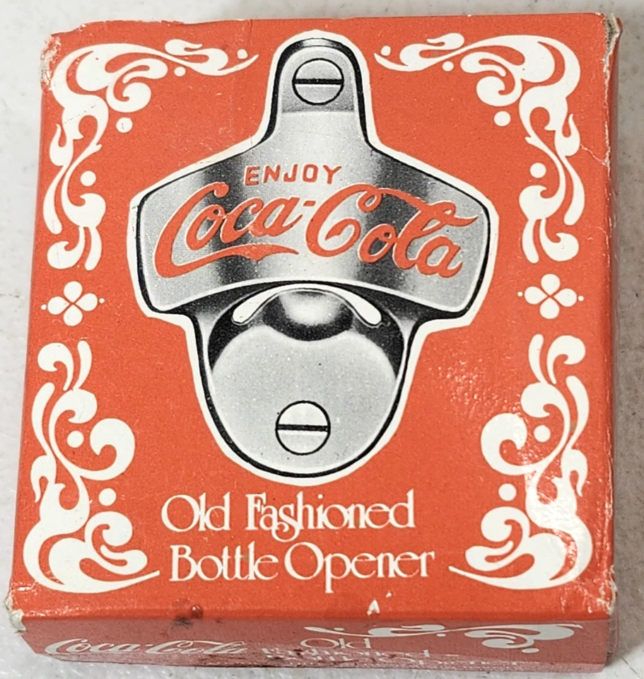 Coca-Cola Old Fashioned Wall-Mount Bottle Opener NIB - Image 1 of 4