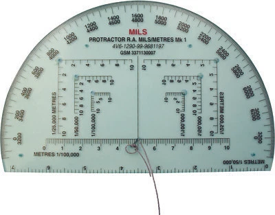 Goniometro Militare - Accurato 6" RA MILS Lettura Mappa Goniometro Omologato NATO