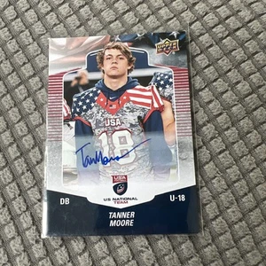 2018 Upper Deck USA Football Auto Tanner Moore #61 Auto - Picture 1 of 2