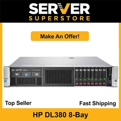 HP ProLiant DL380 G9 Server 2x E5-2690 V4=28 Cores P440ar 256GB RAM 2x 500GB SSD - Image 1 of 4