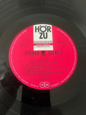 Beatles - Help German press 1966/67 SHZE 162 MIT RECHTSCHREIBFEHLER H-Hi-Hilfe - Bild 1 von 4