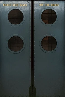 New York City Subway Car Door Mural, Vintage NY R11 Vehicle. Set of 2 pcs - Image 1 of 4