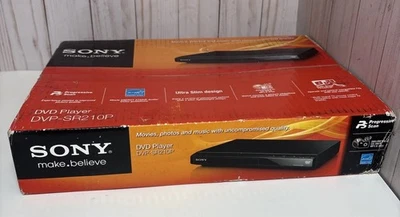 Sony Progressive Scan CD and DVD Player Brand New in Black | DVP-SR210P - Image 1 of 4