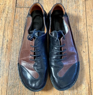 Dkode Two Tone Black Brown Leather Oxfords 38 - Image 1 of 4