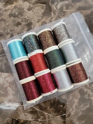 Lot of 12m New Madeira Embroidery Thread Spools, #6-8 & 100-200m , Retail $51 - Image 1 of 4