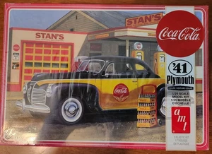 AMT Coca Cola 1941 Plymouth Coupe  1:25 Scale Sealed Model Kit AMT1197M - Picture 1 of 4