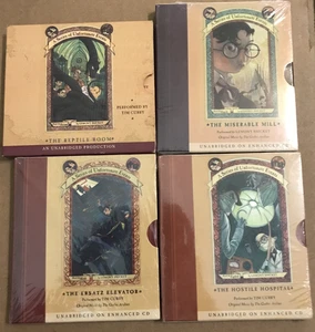 4 Lemony Snicket A Series Of Unfortunate Events Series CD Audiobook 3 SEALED - Picture 1 of 3