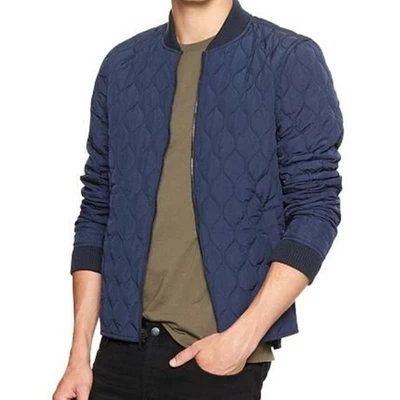 Gap Outdoor Edition Jacket Mens S Navy Blue Quilted Full Zip Lightweight Travel - Image 1 of 4