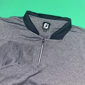 Footjoy Shirt men's Large 1/4 Zip Performance Stretch Active Pullover Gray Golf - Picture 1 of 6