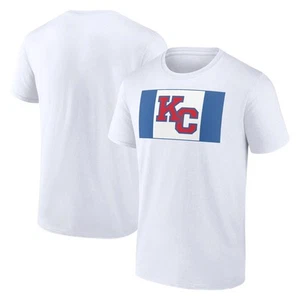 Men's White Kansas Jayhawks KC Logo T-Shirt - Picture 1 of 3