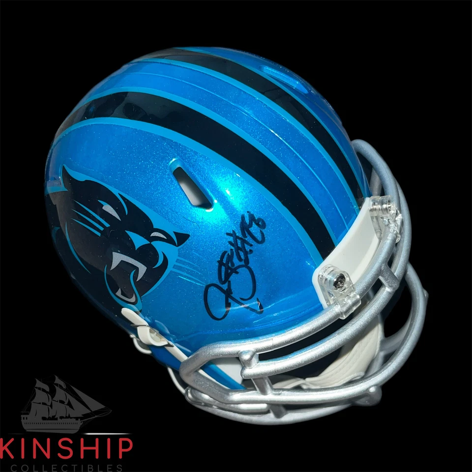 Minicasco firmado por Jonathan Stewart Carolina Panthers certificado de autenticidad JSA fútbol automático F82 Foto 1 de 1