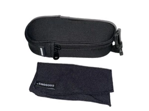 NEU Cocoons schwarz Softshell Brillenetui Reißverschluss mit Riemenclip - Bild 1 von 6