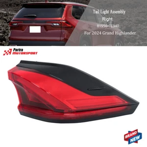 Fit For Grand Highlander 2024 RH Tail Light Replacement Passenger Lamp LED Clear - Picture 1 of 14