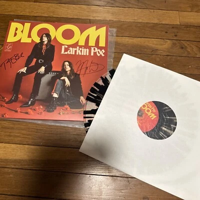 Larkin Poe - Bloom Black Splatter  Color Vinyl w/ Signed Cover /jacket New - Image 1 of 4