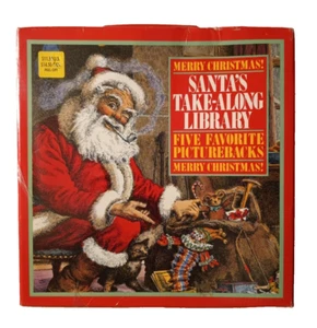 Santa’ s Take-Along Library (5 Christmas Books for Children in Cary Case) - Picture 1 of 4