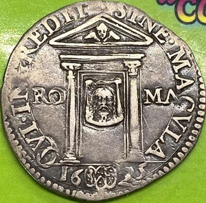 URBAN VIII Giulio 1625 Vatican 1623 - 1644 Roma Patina 2,96g - seldom - Picture 1 of 9