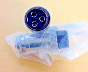 ONE Vintage Microphone Connector 3 Pin, New In Package - Picture 1 of 4