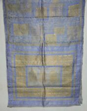 New listing
		Vintage Indian Florel Blue Pure Tussar Silk Sari Golden Printed Saree Ethnic
