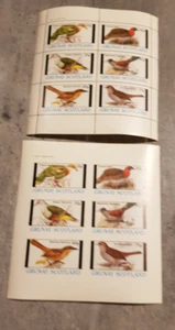 GRUNAY SCHOTTLAND - VÖGEL - OISEAUX - 2 KLEINBLÄTTER PERFEKT & IMPERFORED POSTFRISCH - Bild 1 von 1