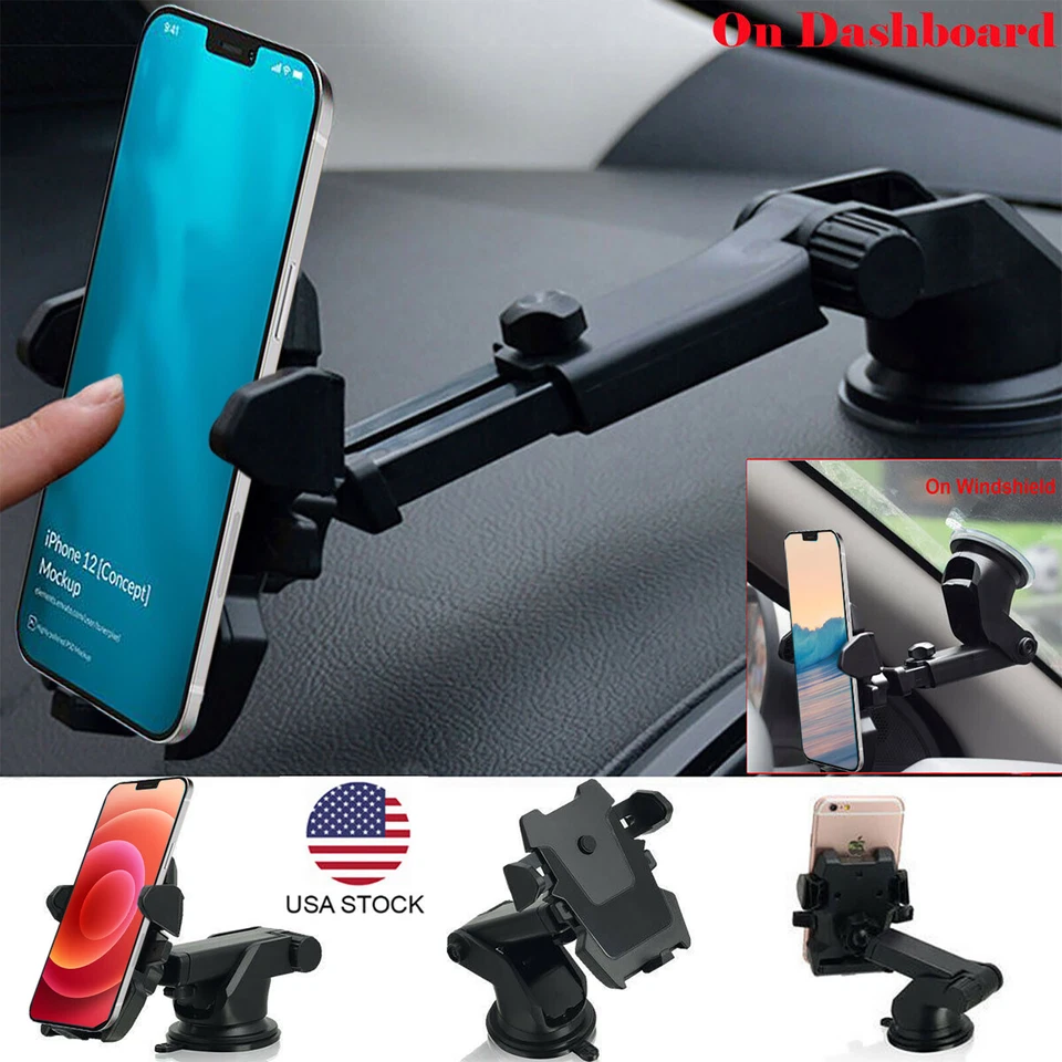 Universal Car Holder Windshield Dash Suction Cup Mount Stand For Cell Phone GPS - Image 1 of 4