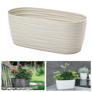 Übertopf 3D Wellen Oval Blumentopf Garten Fensterbrett (3 Farben;2 Größen) - Bild 1 von 13