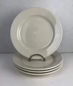 4 HOMER LAUGHLIN LEAD-FREE USA 8" Rimmed Salad Plates - Picture 1 of 9