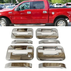 US Chrome Side Door Handle Covers without Keypad Fit Ford F150 2004 2005 2006 07 - Picture 1 of 6