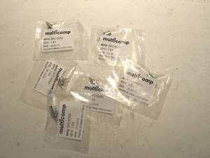 NIB 6PCS MULTICOMP SPC15392 RCA AUDIO/VISUAL JACK NICKEL PLATED BRASS P8589 - Afbeelding 1 van 3