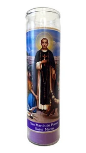 Saint Martin (San Martin de Porres) Purple Devotional Candle - Picture 1 of 2