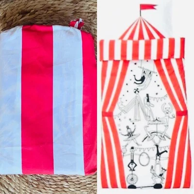 IKEA | BUSENKEL | Twin Size Duvet & Sham in Circus Pattern ~ - Image 1 of 4
