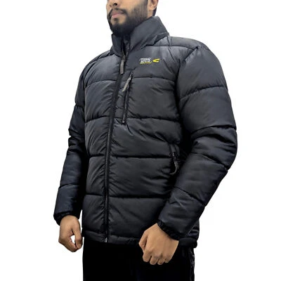 CAMEL ACTIVE Mens Puffer Jacket Quilted Waterproof Detachable Hood Lining Coat - Image 1 of 4