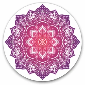 2 x Vinyl Stickers 25cm - Indian Mandala Boho Yoga Cool Gift #19360 - Bild 1 von 9