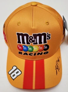 Kyle Busch #18 Nascar Joe Gibbs Racing M&M's Stripe Adjustable Hat - Picture 1 of 4